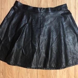 Leather Mini Skirt